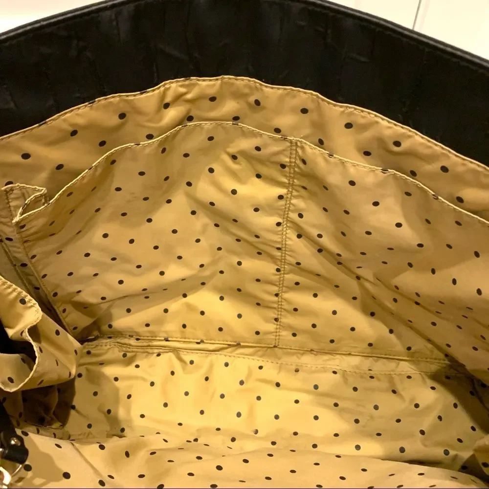 Kate‎ Spade Black Leather & Vinyl Briefcase Laptop Bag